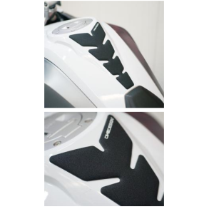 PRINT TANKPAD, LEATHER STYLE BLACK