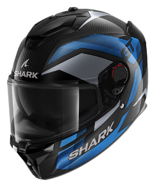 Shark SPARTAN GT PRO RITMO CARBON Blue Chrom