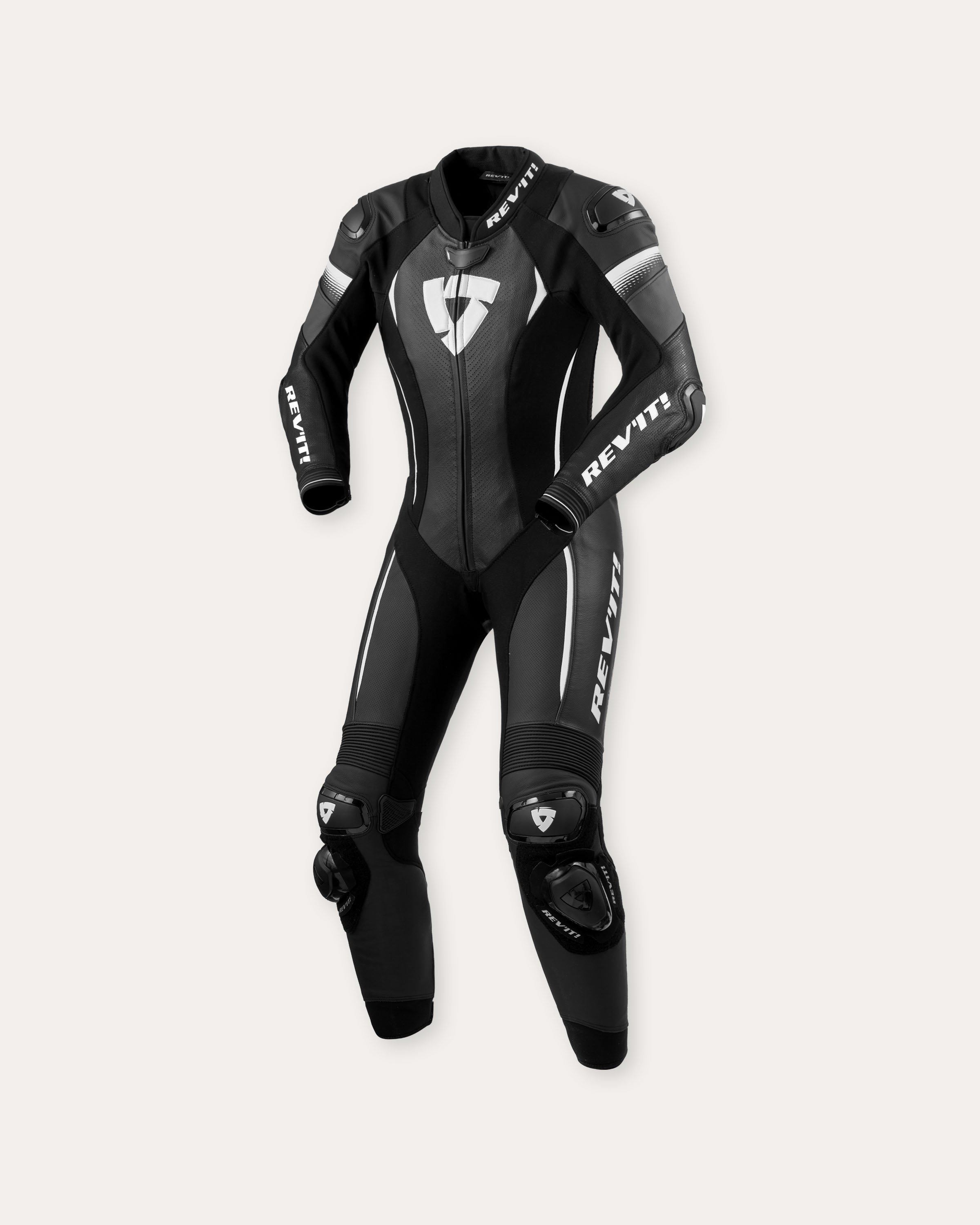 Rev'it One Piece Xena 4 Ladies Black-White, Lady