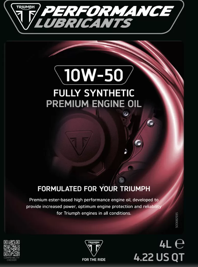 TRIUMPH FULLY SYNTHETIC 10W-50    4L