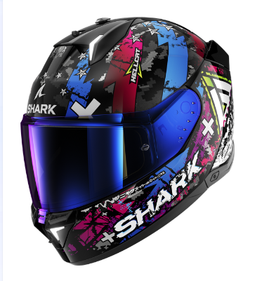 SHARK SKWAL i3 HELLCAT Black Chrom Blue