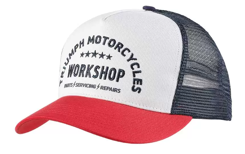 Triumph WORKSHOP TRUCKER CAP BONE / RED