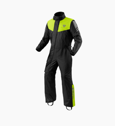 Rev'it Rain Suit Pacific 4 H2O Black-Neon Yellow