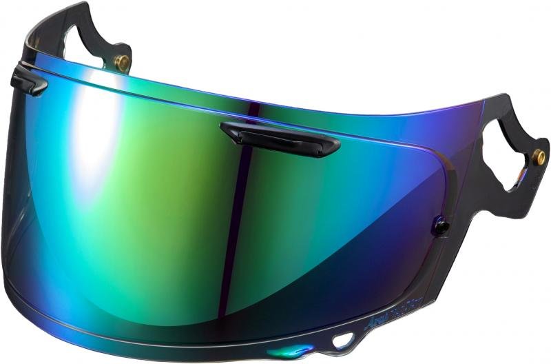 ARAI VAS-V MAX VISION VISIR,  MIRROR GREEN