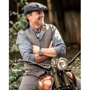 Rokker Tweed Vest Grey