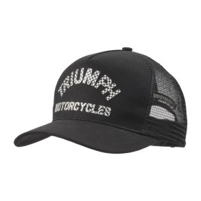 Triumph Checkerboard Trucker Cap Black