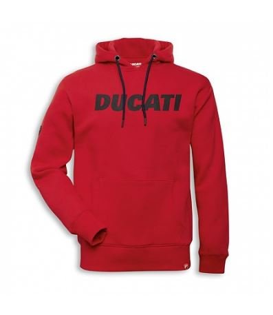 titel Gymnast for meget Ducati RED HOODED LOGO SWEATSHIRT - Ducati Merchandise - Kolding MC ApS
