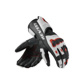 Rev'it Quantum 3 Handske White-Neon Red