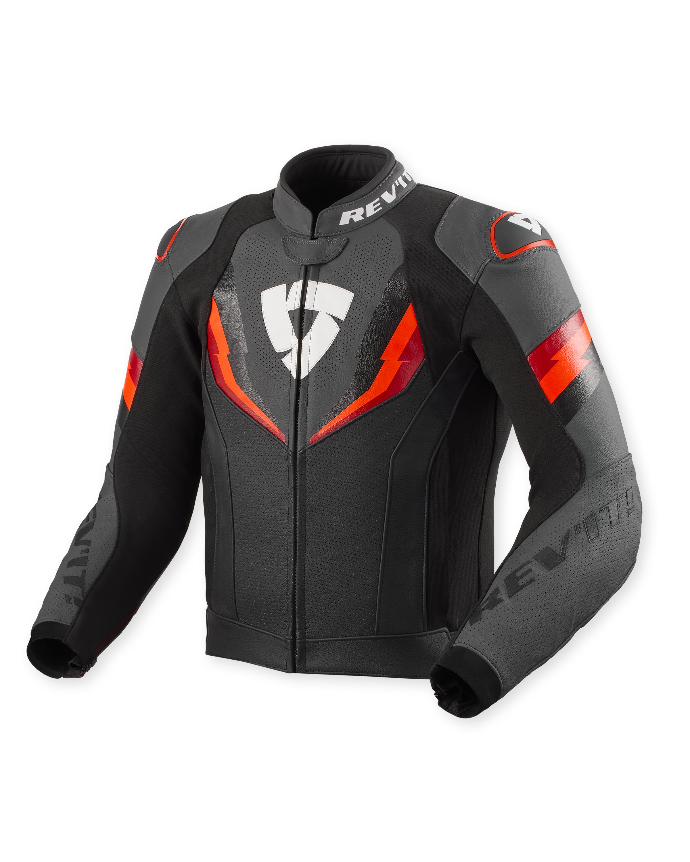 Rev'it Jacket Quantum 3 Black-Neon Red