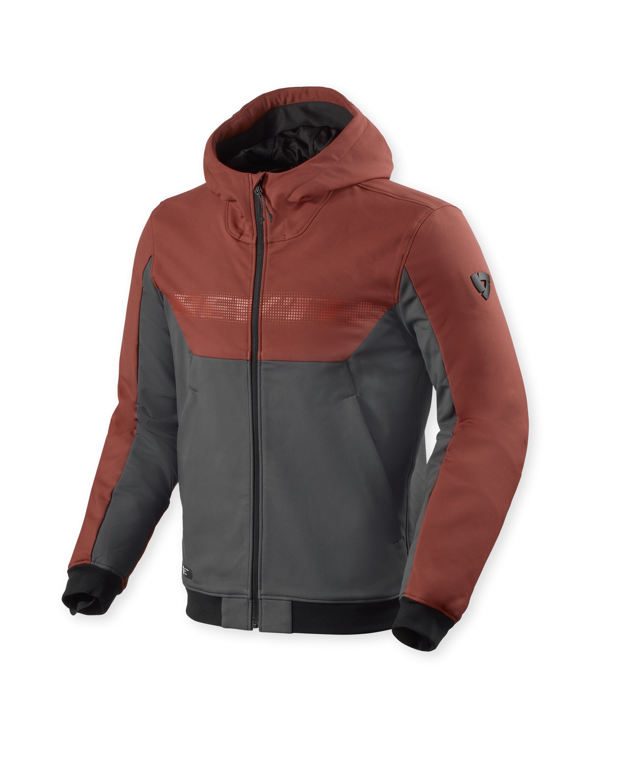 Rev'IT Hoodie Parabolica 2 Burgundy Red-Grey