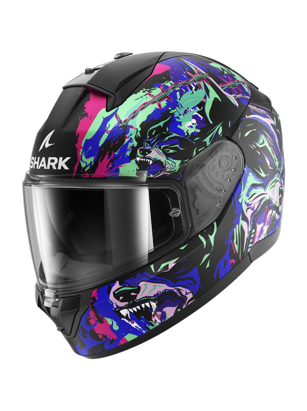 Shark RIDILL 2 RAGING BEAST Mat Black Violet Green