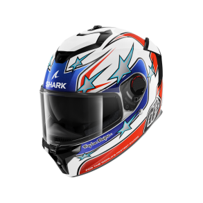 Shark SPARTAN GT PRO FLAGSTAFF White Red Blue