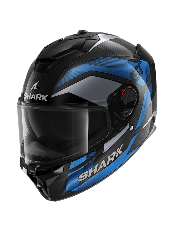 Shark SPARTAN GT PRO RITMO CARBON Blue Chrom