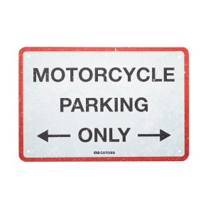 Oxford Garage Metal Sign: PARKING