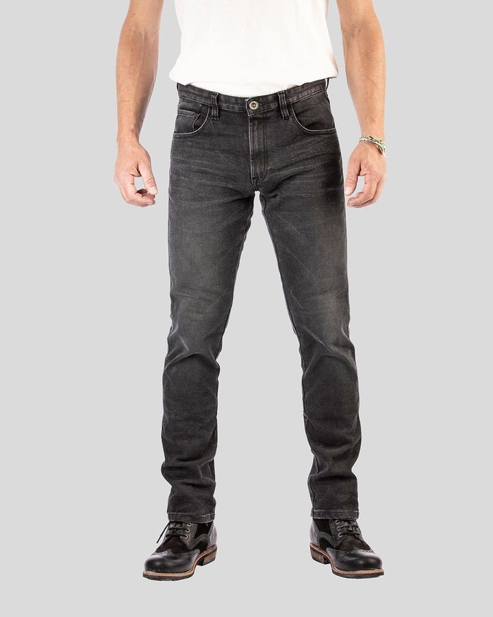 Rokkertech Tapered Slim Black Motorcykel Jeans