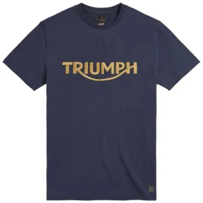 Triumph Bamburgh Embroidered Logo Tee navy