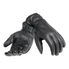 Triumph Vance black Leather Gloves