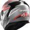 Shark Spartan GT, Elgen Mat Black Anthracite Red