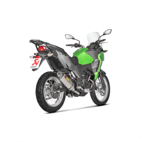 Akrapovic Kawasaki Versys-X 300 17 Slip-On Racing Line hexagonal lyddmper i titanium (ECE godkendt)