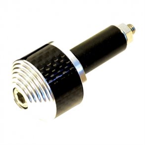 Oxford Carbon Bar Ends 2 - Silver