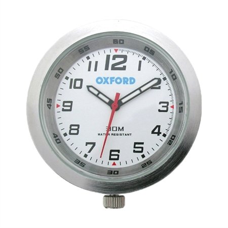 Oxford Clock Analogue Silver