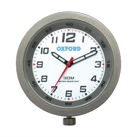 Oxford Clock Analogue Titanium