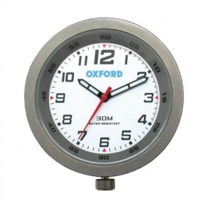 Oxford Clock Analogue Titanium