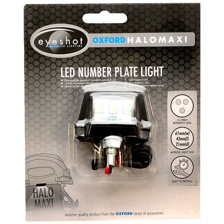 Oxford Halo Maxi LED Numberplate Light